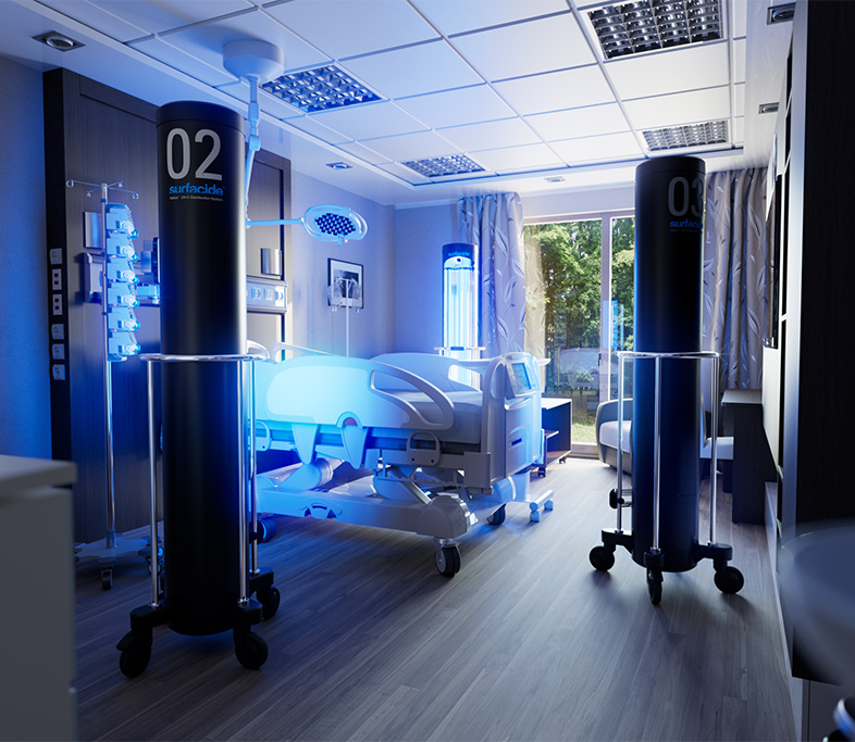 Helios System in a hospital room