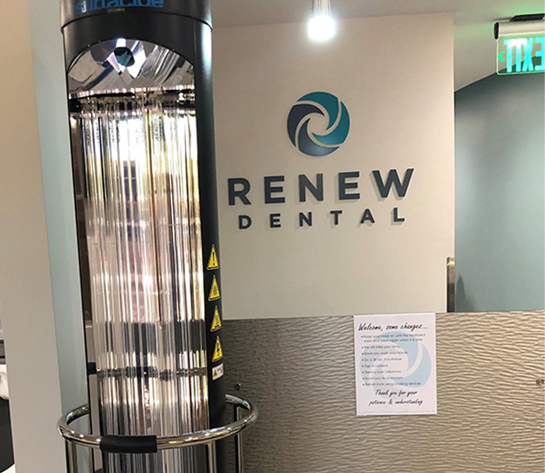 Helios UV-C in the Renew Dental office
