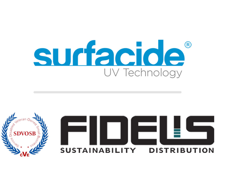 Surfacide UV Technology and Fideus Logo